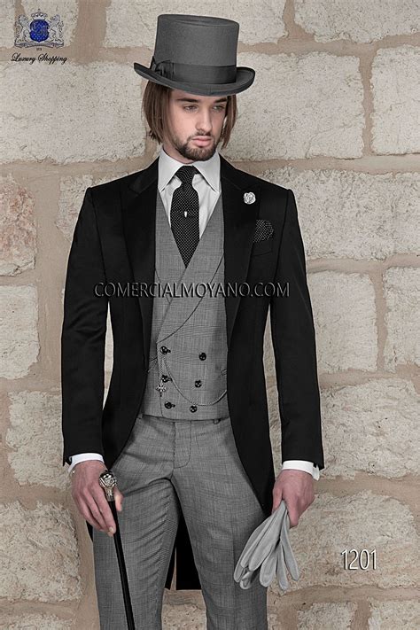 Bespoke Black Wedding Morning Suit Mario Moreno Moyano