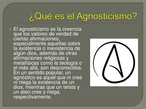 Ateísmo Y Agnosticismo