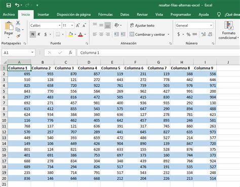 Resaltar Filas Alternas En Excel Excel Total