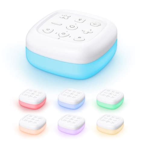 Machine Bruit Blanche Avec Veilleuse Haut Parleurs Bluetooth