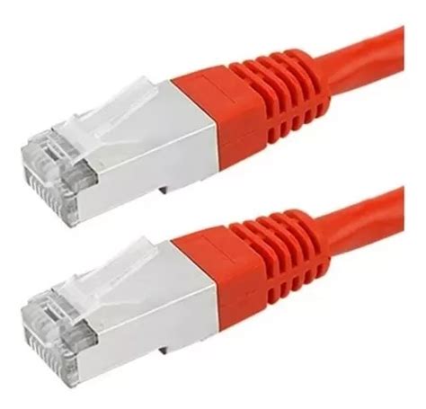 Cabo Rede Blindado M Ethernet Rj Cat Vermelho Metros Venda Em