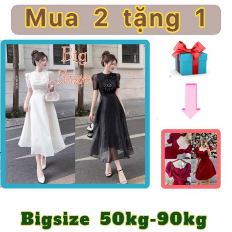 Shop Bigsize NỮ 50kg ĐẾn 90kg đầm Dài đi Tiệc Ren Hoạ Tiết Ngực đính