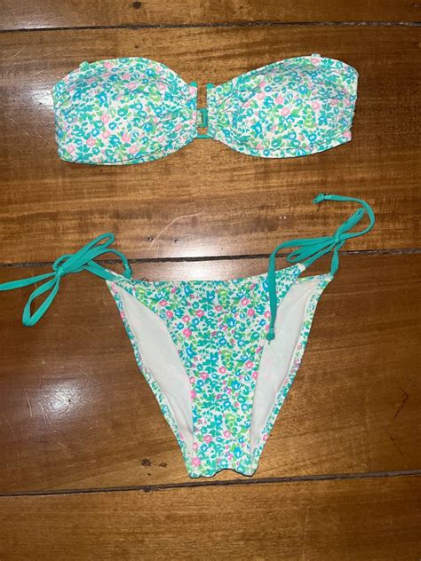 Floral Print Bikini On Carousell