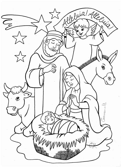 ️Nativity Scene Coloring Pages Pdf Free Download| Goodimg.co