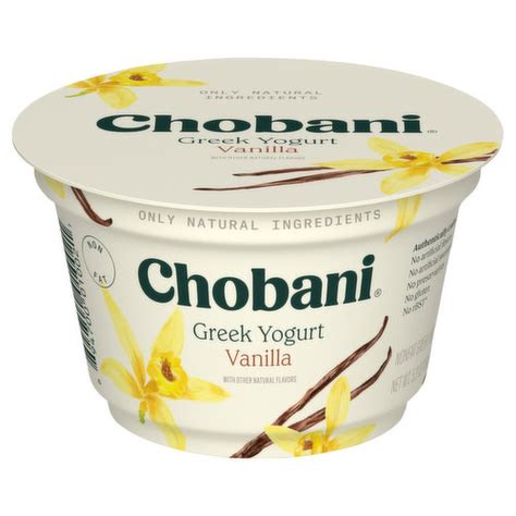 Chobani Yogurt Greek Nonfat Vanilla Super 1 Foods