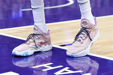 A General View Of The Shoes Worn By San Antonio Spurs Center Victor