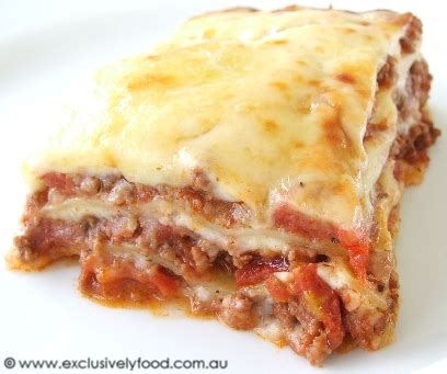 Exclusively Food: Beef Lasagne Recipe