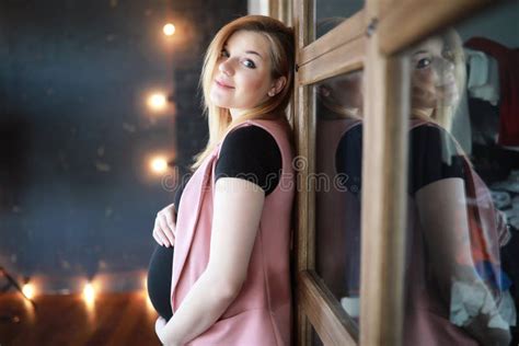 Pregnant Young Beautiful Girl On The Ninth Month Stock Image Image Of Face Belly 126721137