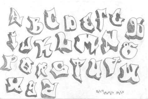 3d Graffiti Fonts Alphabet