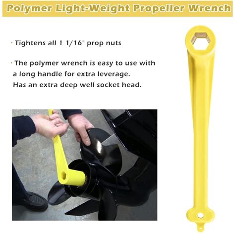 Polymer Light Weight Propeller Wrench 1 116 Nut Wrench Fit For