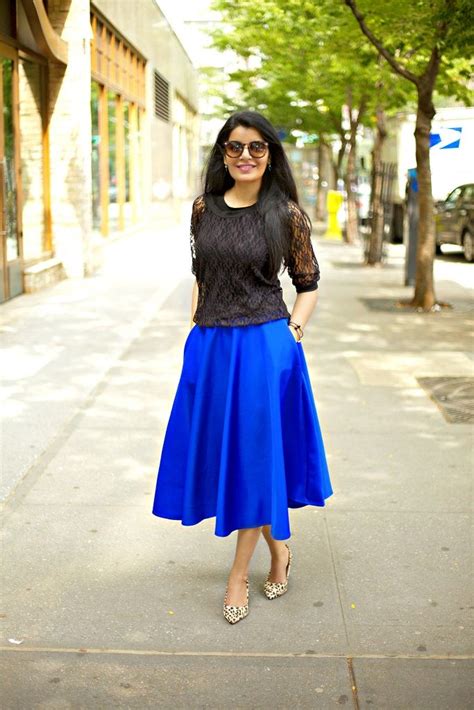 Asos Full Midi Skirt In Scuba Cobalt Blue Asos Has The Best Midi