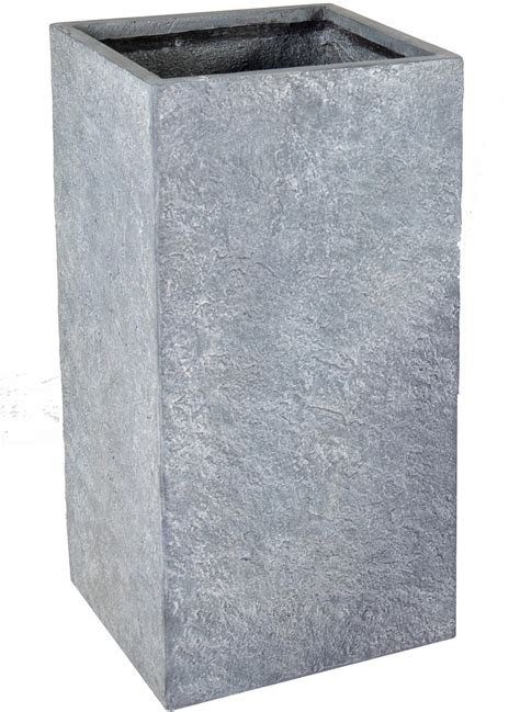 M Collections Pflanztopf Arizona Cubihi 40 Cm X 40 Cm Washed Grau