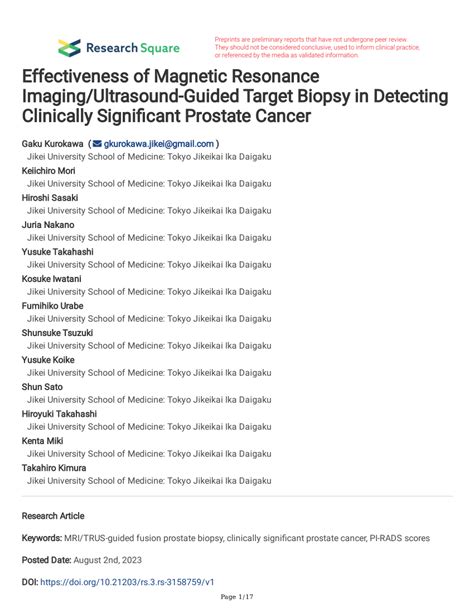 PDF Effectiveness Of Magnetic Resonance Imaging Ultrasound Guided