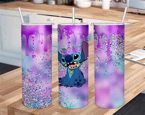 Stitch Tumbler Bundle Png Cute Stitch Tumbler Wrap Stitch Coffee