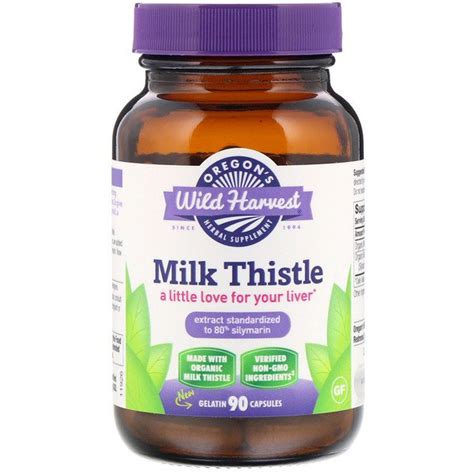 Oregons Wild Harvest Milk Thistle 90 Vegan Capsules Xaxi