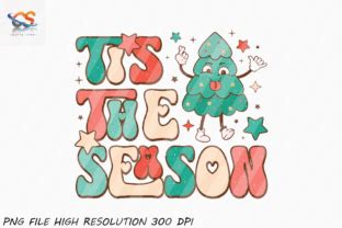 Tis The Season Retro Christmas Sublimati Graphic By Crafts Store