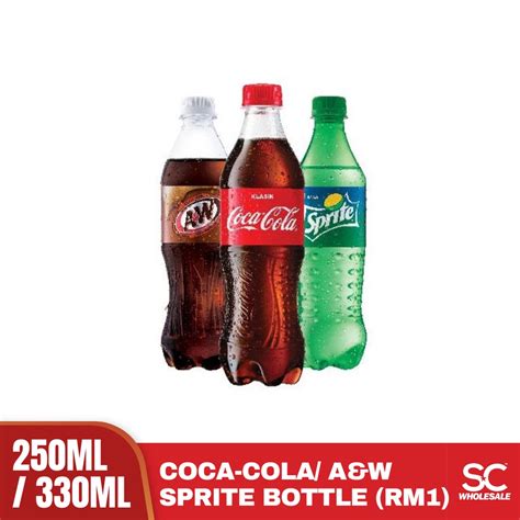 Coca Cola Coke 250ml Aandw Sarsaparilla 330ml Sprite 330ml Classic