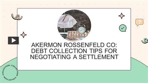 Ppt Akermon Rossenfeld Co Debt Collection Tips For Negotiating A