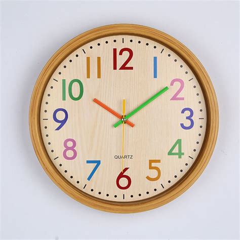 Horloge Murale Horloge Quartz Pouces Horloge Murale Pour Enfants