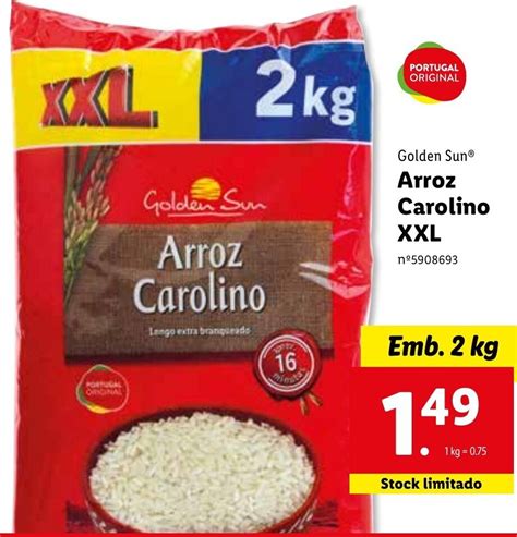 Promoção Arroz Carolino XXL 2kg em Lidl