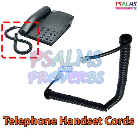 Telephone Handset Cord (black) | Lazada PH