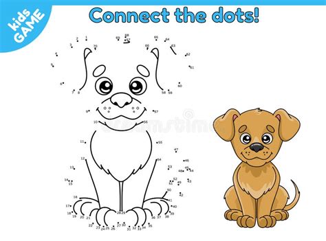 Numbers Game Dot To Dot Dog Stock Illustrations 39 Numbers Game Dot