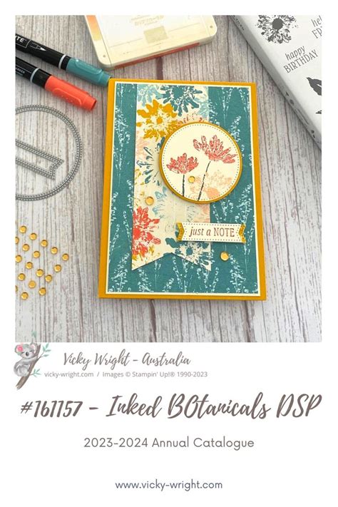 Inked Botanicals Dsp By Stampin Up Handmade Cards Stampin Up