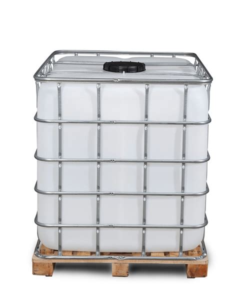 Cuve Recobulk IBC Palette Bois 1000 Litres Ouverture DN 225 Sortie