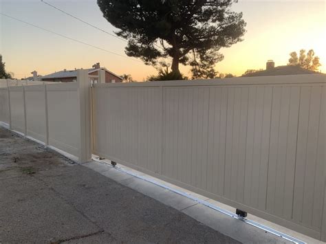 Vinyl Privacy Sliding Gates Vinyl Fence 4 Less