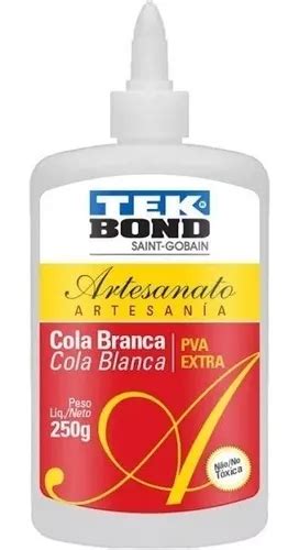 Cola Artesanato Madeira Extra Forte 250g Tekbond MercadoLivre