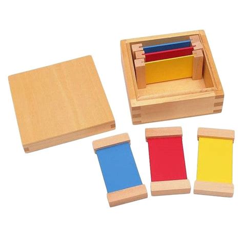 Caja De Color I Con 6 Tablas De Colores De Madera Montessori Caja De Colores Materiales