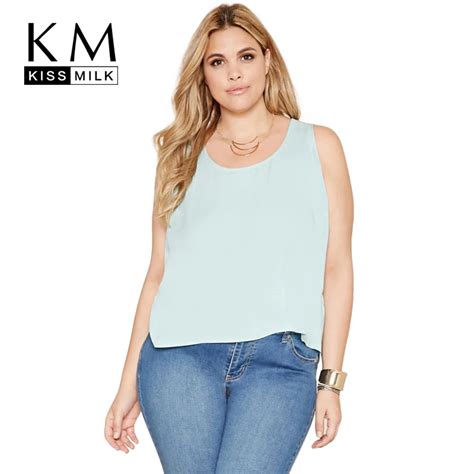 Kissmilk Plus Size New Fashion Women Clothing Casual Loose Backless