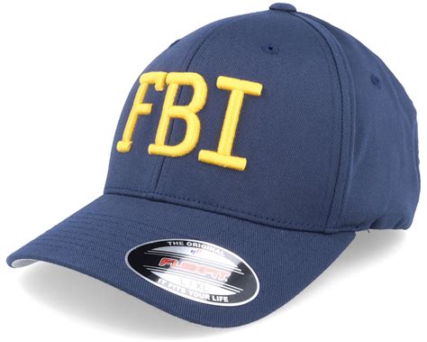 FBI 3D Navy Blue Flexfit - Iconic Cap | Hatstoreworld.com