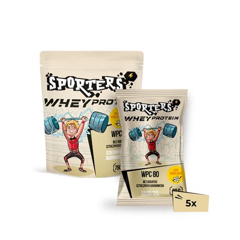 Zestaw Whey Protein Wanilia G Saszetek Whey Protein G Wanilia