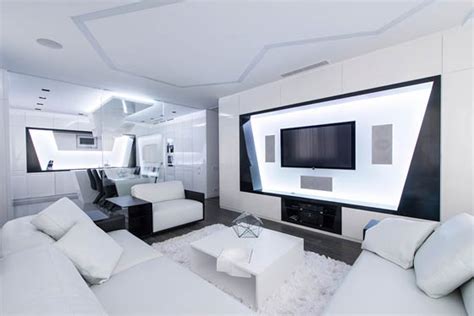 Futuristic Spaceship-like Apartment in Moscow - Design Swan