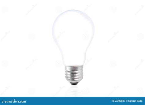 Light Bulb Isolated On White Realistic Photo Image Stock Image Image