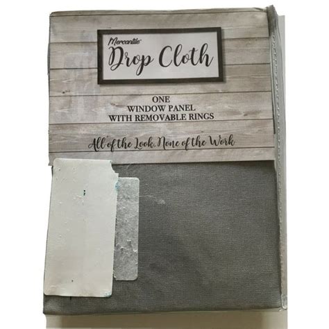 Mercantile Accents Mercantile Drop Cloth Curtain Panel 5 X 63inches