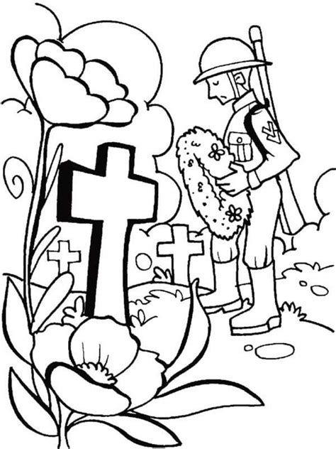 Coloriage Soldat Du Jour Du Souvenir T L Charger Et Imprimer Gratuit