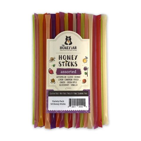 Honey Sticks Variety Pack Of Honey Straws Tasty Assortment Etsy