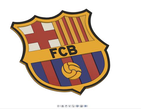 STL file Football Club Barcelona Badge FCB・3D printable model to download・Cults