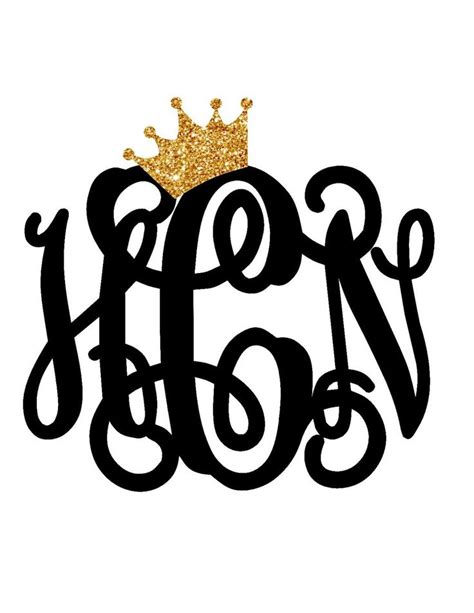 Crown Monogram Decal Yeti Monogram Yeti Cup Car Decal Laptop