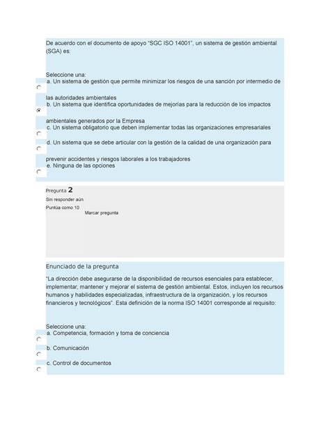 334140288 Examen Semana 4 Cuestionario Semana 4 Iacc Normativa Y Medio