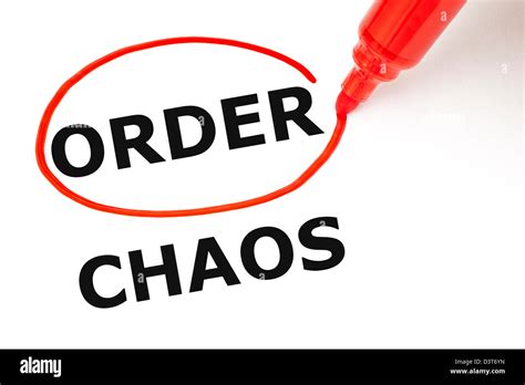 Chaos And Order Hi Res Stock Photography And Images Alamy