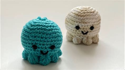 Crochet Amigurumi Mini Octopus Keychain Keyring Very Easy Pattern