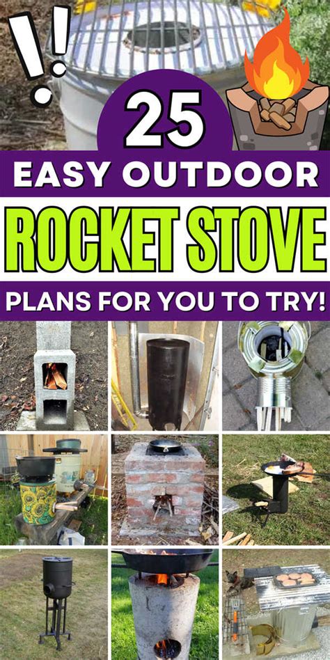 25 Efficient Diy Rocket Stove Plans For Outdoor Cooking