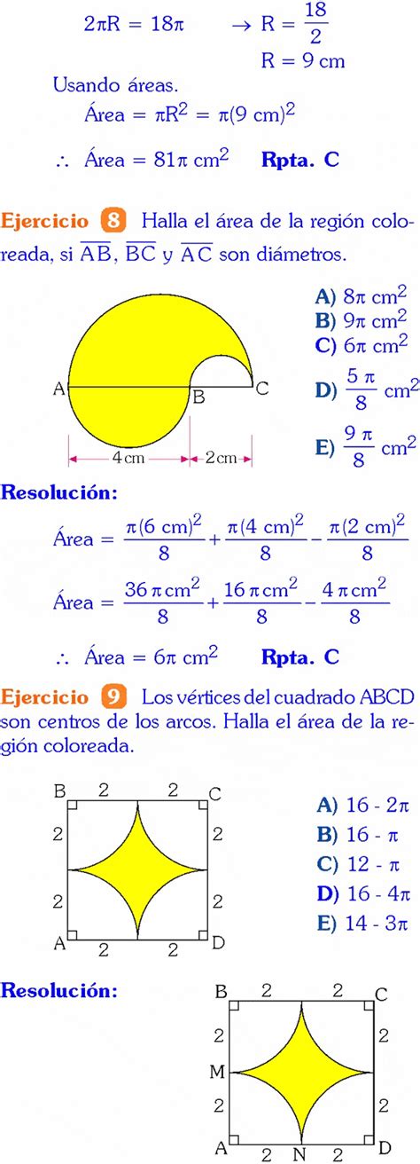 Áreas Y PerÍmetros Problemas Resueltos De Primaria Y Secundaria Media Pdf