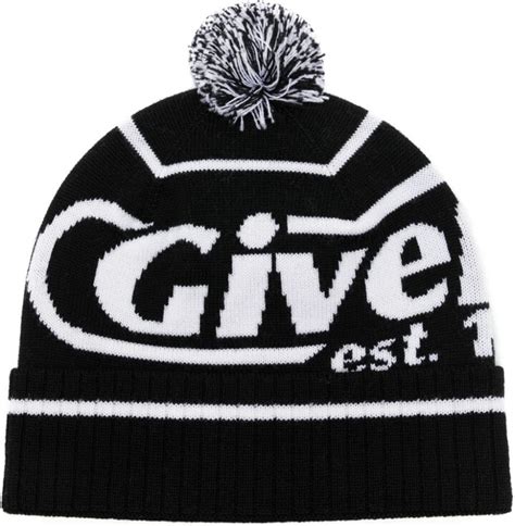 Givenchy Intarsia Knit Logo Wool Beanie ShopStyle Hats