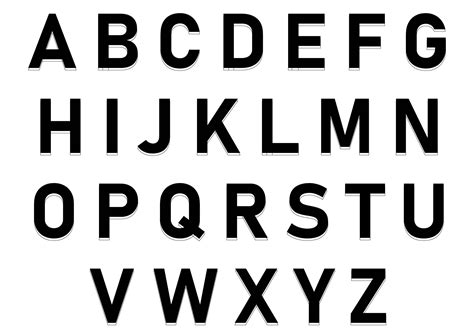 Large Printable Letters Of The Alphabet