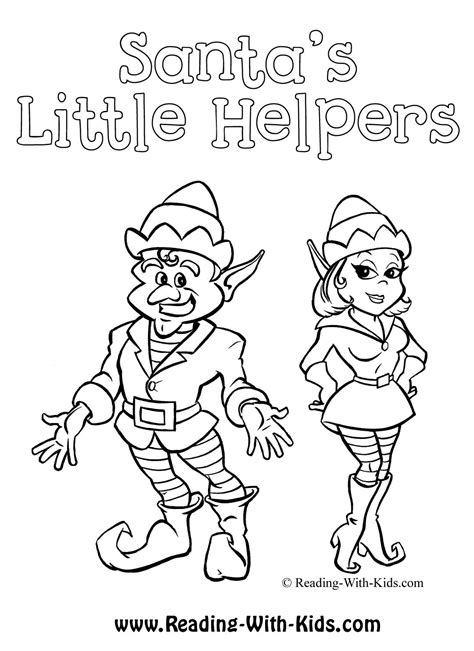 Elf Coloring Pictures At Gankamrynblog Blog