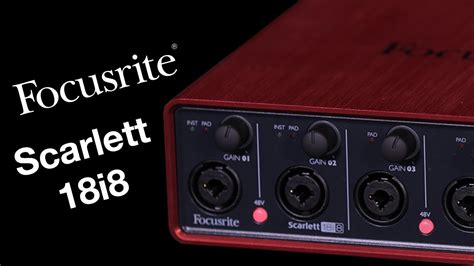 Focusrite Scarlett 18i8 USB Audio Interface - Focusrite Scarlett 18i8 ...